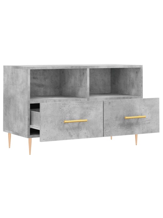TV skříňka betonově šedá 80 x 36 x 50 cm kompozitní dřevo