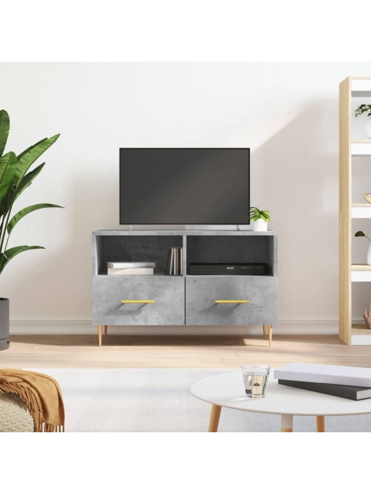 TV skříňka betonově šedá 80 x 36 x 50 cm kompozitní dřevo