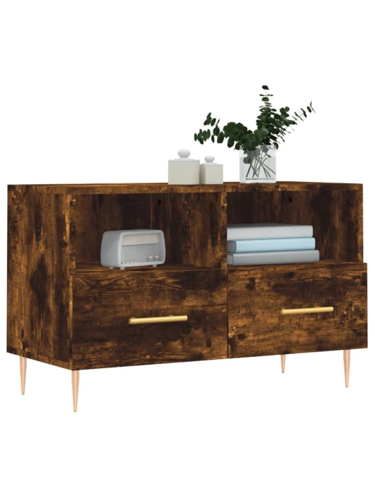 TV skříňka kouřový dub 80 x 36 x 50 cm kompozitní dřevo