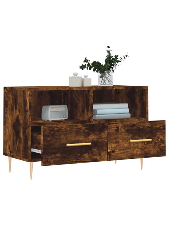 TV skříňka kouřový dub 80 x 36 x 50 cm kompozitní dřevo