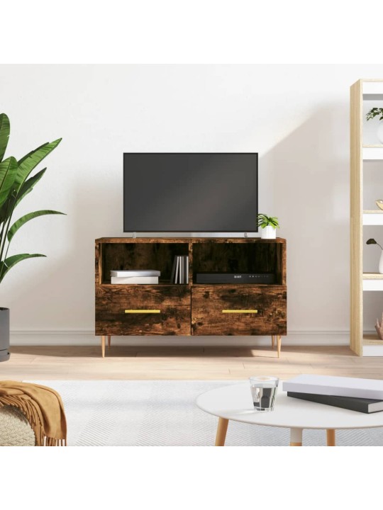 TV skříňka kouřový dub 80 x 36 x 50 cm kompozitní dřevo