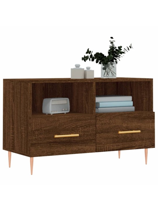 TV skříňka hnědý dub 80 x 36 x 50 cm kompozitní dřevo