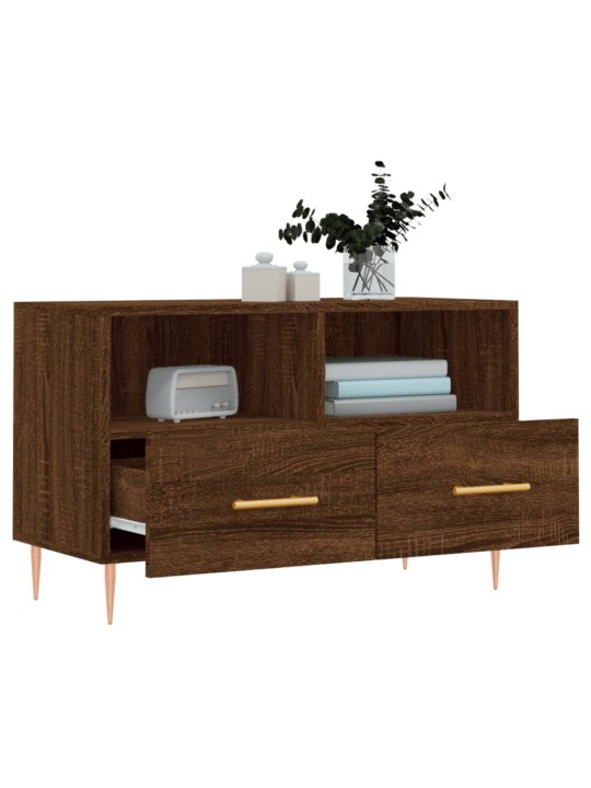 TV skříňka hnědý dub 80 x 36 x 50 cm kompozitní dřevo