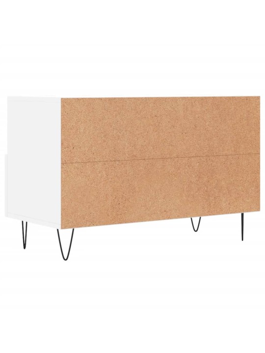 TV skříňka bílá 80 x 36 x 50 cm kompozitní dřevo