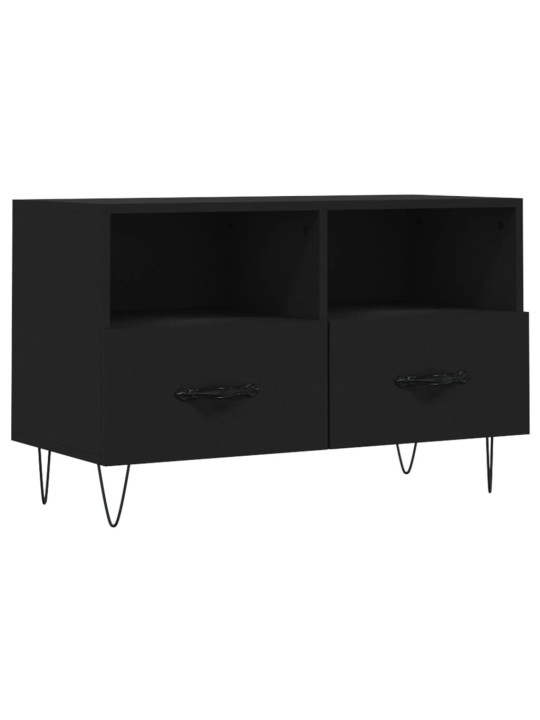 TV skříňka černá 80 x 36 x 50 cm kompozitní dřevo