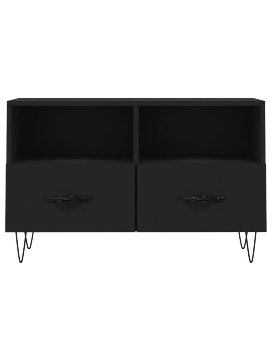 TV skříňka černá 80 x 36 x 50 cm kompozitní dřevo