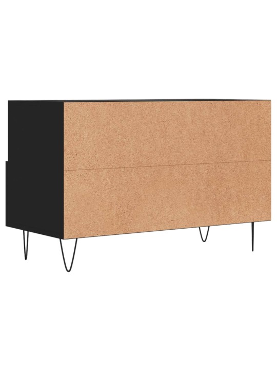 TV skříňka černá 80 x 36 x 50 cm kompozitní dřevo
