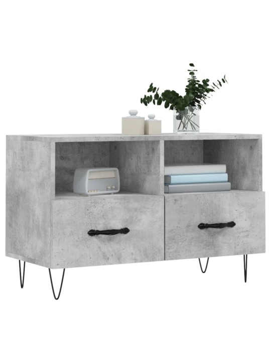 TV skříňka betonově šedá 80 x 36 x 50 cm kompozitní dřevo