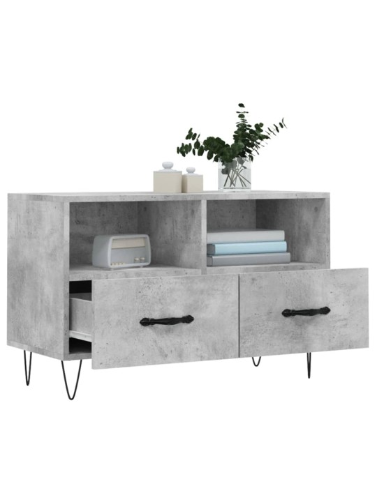 TV skříňka betonově šedá 80 x 36 x 50 cm kompozitní dřevo