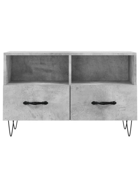 TV skříňka betonově šedá 80 x 36 x 50 cm kompozitní dřevo