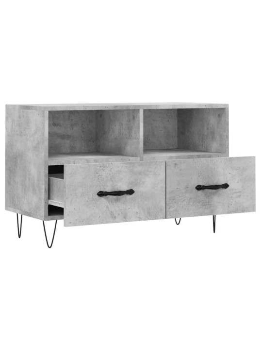 TV skříňka betonově šedá 80 x 36 x 50 cm kompozitní dřevo