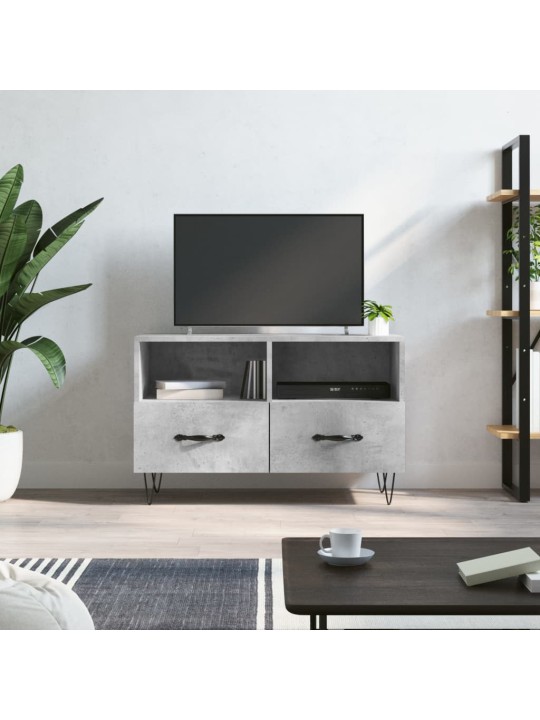 TV skříňka betonově šedá 80 x 36 x 50 cm kompozitní dřevo