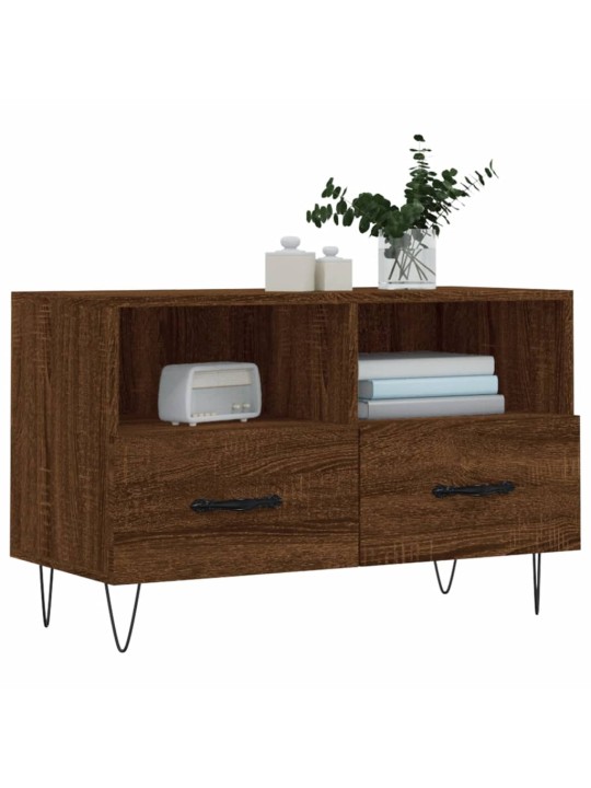 TV skříňka hnědý dub 80 x 36 x 50 cm kompozitní dřevo