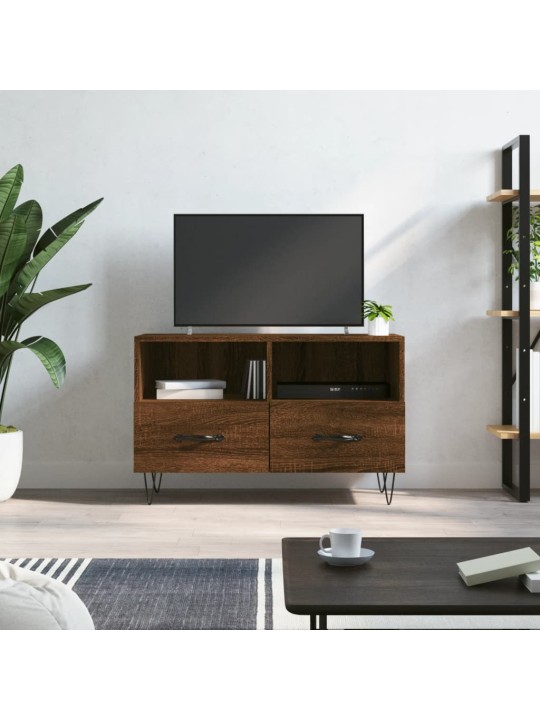 TV skříňka hnědý dub 80 x 36 x 50 cm kompozitní dřevo