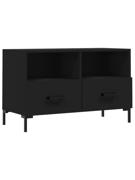 TV skříňka černá 80 x 36 x 50 cm kompozitní dřevo