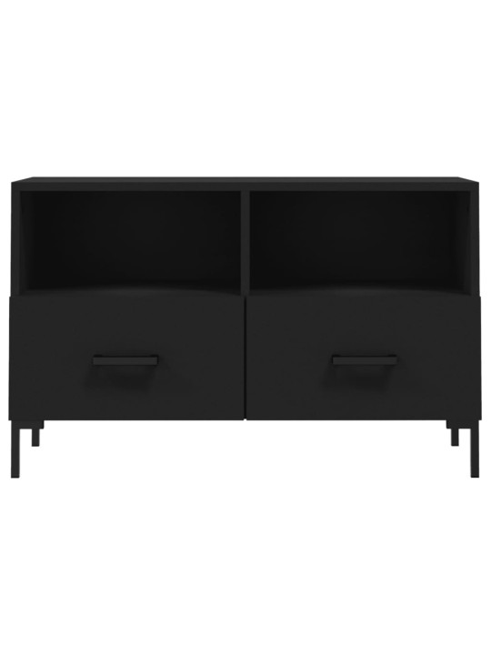 TV skříňka černá 80 x 36 x 50 cm kompozitní dřevo