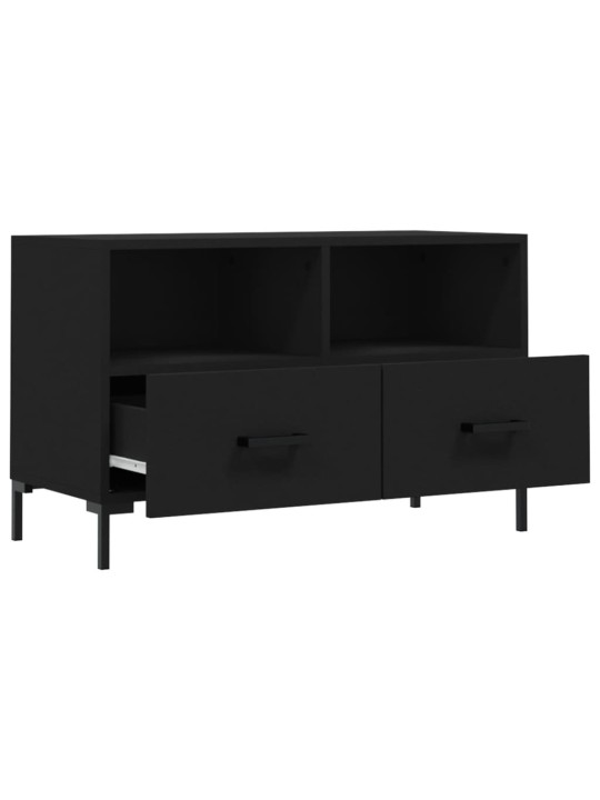 TV skříňka černá 80 x 36 x 50 cm kompozitní dřevo