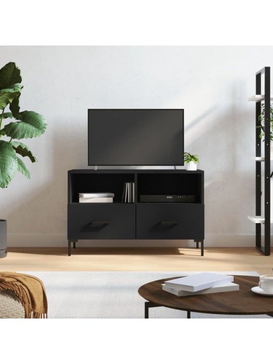 TV skříňka černá 80 x 36 x 50 cm kompozitní dřevo