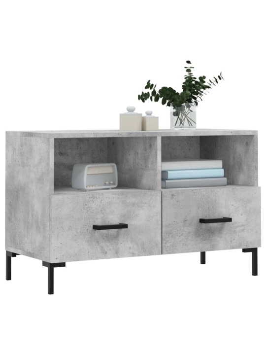 TV skříňka betonově šedá 80 x 36 x 50 cm kompozitní dřevo