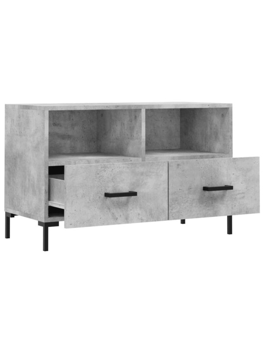 TV skříňka betonově šedá 80 x 36 x 50 cm kompozitní dřevo