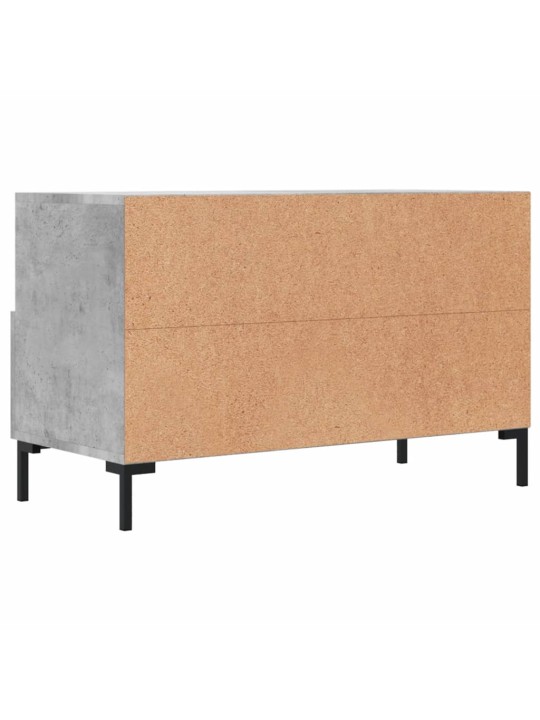 TV skříňka betonově šedá 80 x 36 x 50 cm kompozitní dřevo
