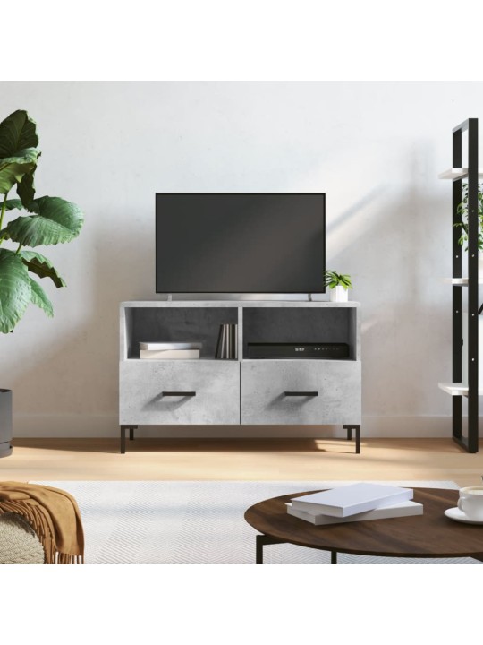 TV skříňka betonově šedá 80 x 36 x 50 cm kompozitní dřevo