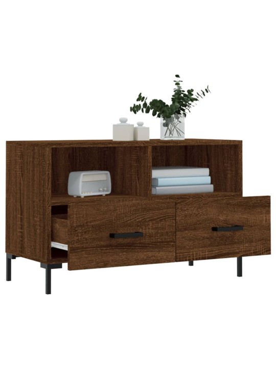 TV skříňka hnědý dub 80 x 36 x 50 cm kompozitní dřevo
