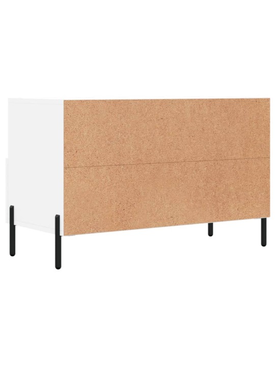 TV skříňka bílá 80 x 36 x 50 cm kompozitní dřevo