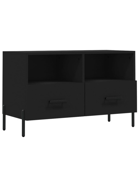 TV skříňka černá 80 x 36 x 50 cm kompozitní dřevo