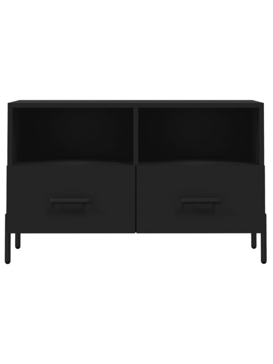 TV skříňka černá 80 x 36 x 50 cm kompozitní dřevo