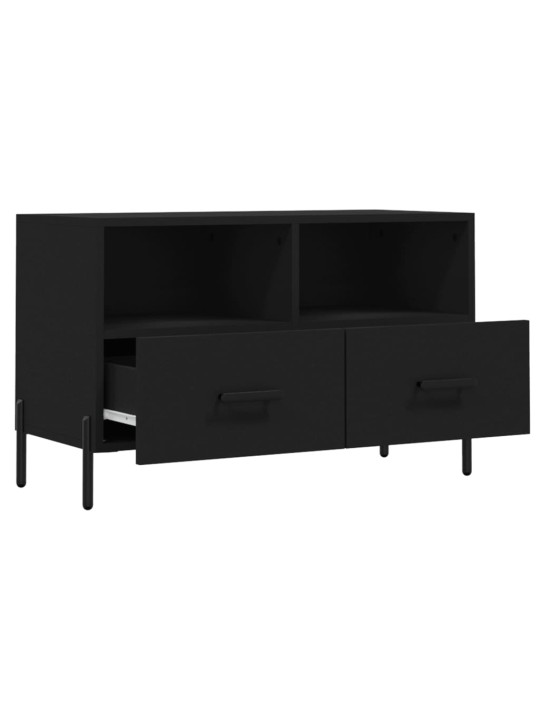 TV skříňka černá 80 x 36 x 50 cm kompozitní dřevo