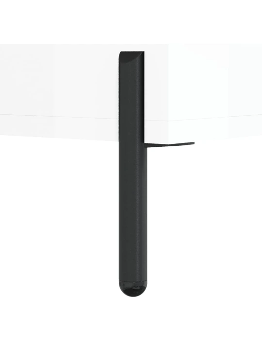 TV skříňka bílá s vysokým leskem 80x36x50 cm kompozitní dřevo