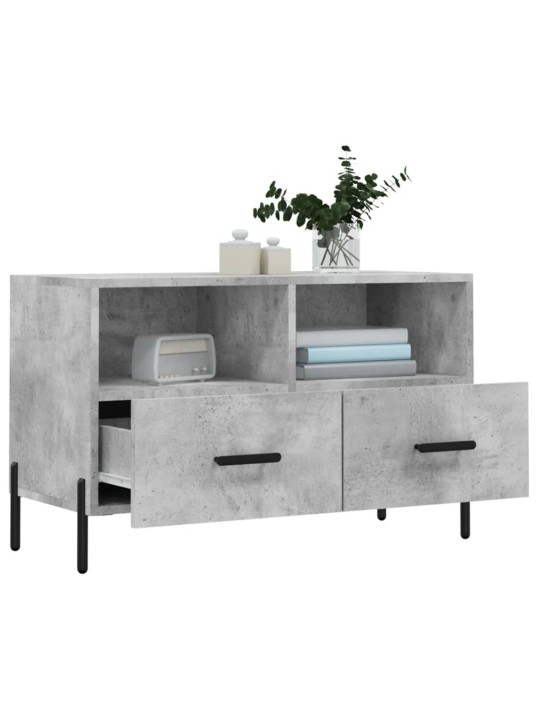 TV skříňka betonově šedá 80 x 36 x 50 cm kompozitní dřevo