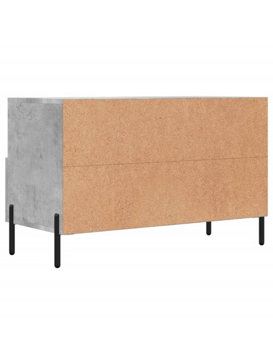 TV skříňka betonově šedá 80 x 36 x 50 cm kompozitní dřevo