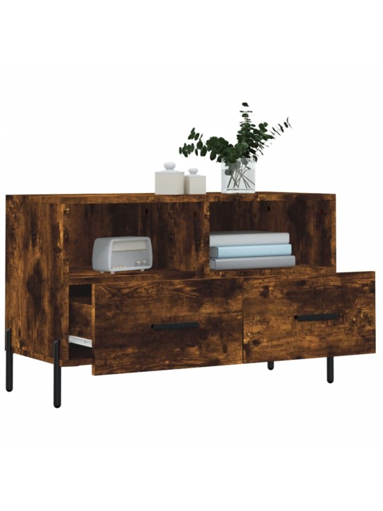 TV skříňka kouřový dub 80 x 36 x 50 cm kompozitní dřevo