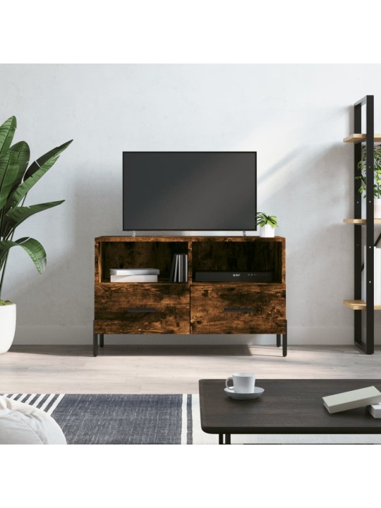 TV skříňka kouřový dub 80 x 36 x 50 cm kompozitní dřevo