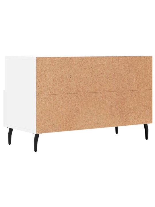 TV skříňka bílá 80 x 36 x 50 cm kompozitní dřevo