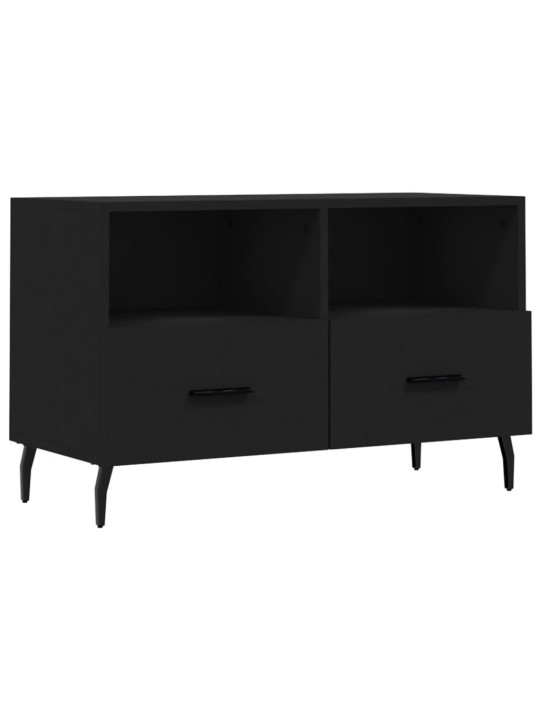 TV skříňka černá 80 x 36 x 50 cm kompozitní dřevo