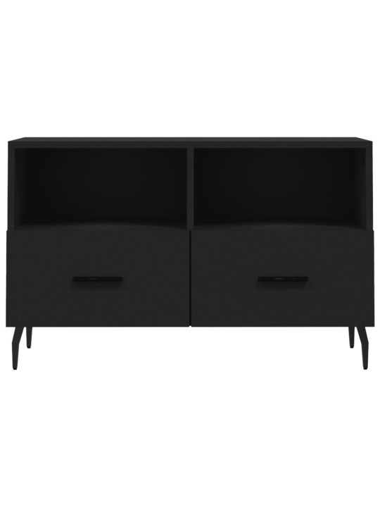 TV skříňka černá 80 x 36 x 50 cm kompozitní dřevo