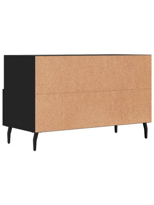 TV skříňka černá 80 x 36 x 50 cm kompozitní dřevo