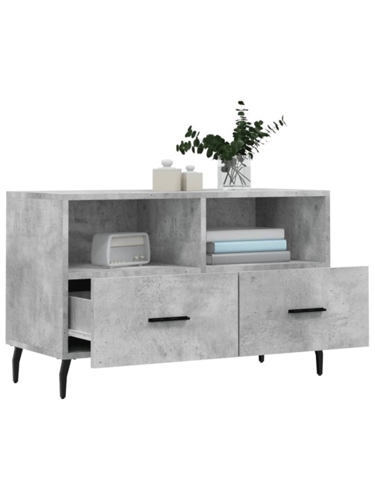 TV skříňka betonově šedá 80 x 36 x 50 cm kompozitní dřevo