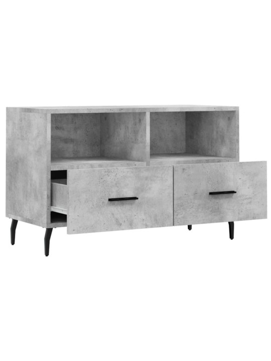 TV skříňka betonově šedá 80 x 36 x 50 cm kompozitní dřevo