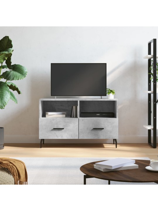 TV skříňka betonově šedá 80 x 36 x 50 cm kompozitní dřevo