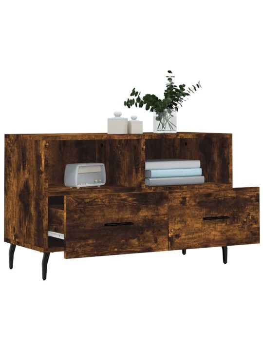 TV skříňka kouřový dub 80 x 36 x 50 cm kompozitní dřevo
