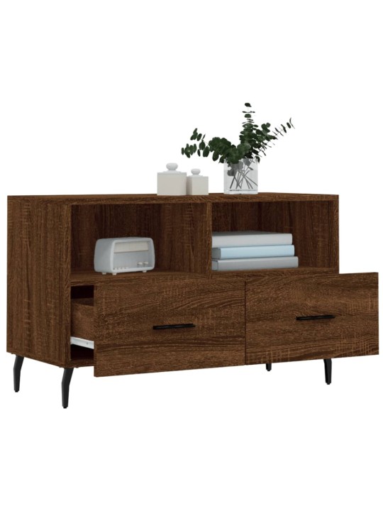 TV skříňka hnědý dub 80 x 36 x 50 cm kompozitní dřevo
