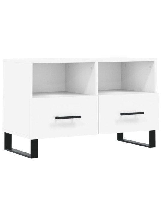 TV skříňka bílá 80 x 36 x 50 cm kompozitní dřevo