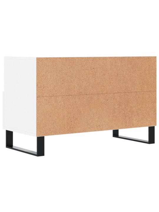 TV skříňka bílá 80 x 36 x 50 cm kompozitní dřevo