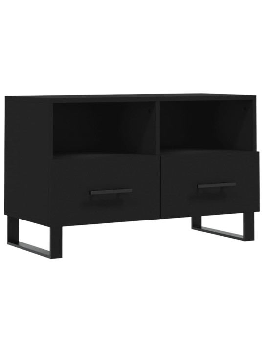 TV skříňka černá 80 x 36 x 50 cm kompozitní dřevo