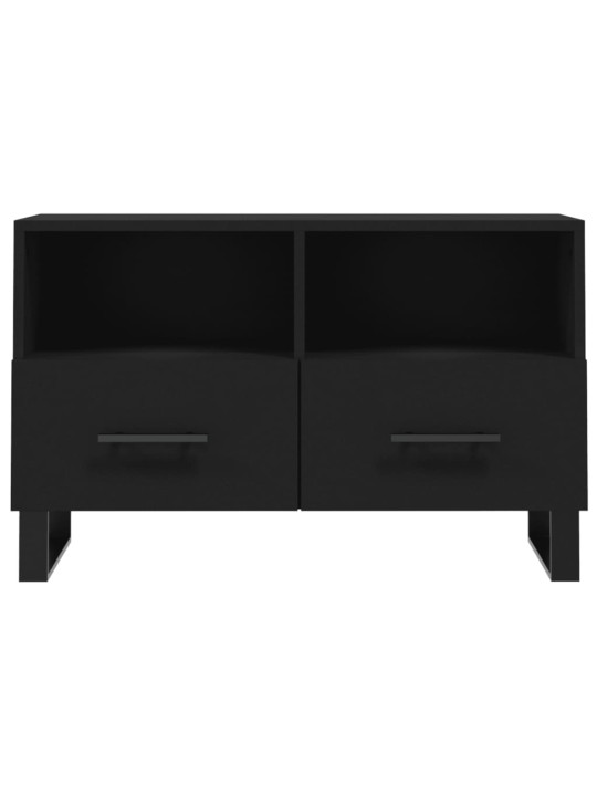 TV skříňka černá 80 x 36 x 50 cm kompozitní dřevo