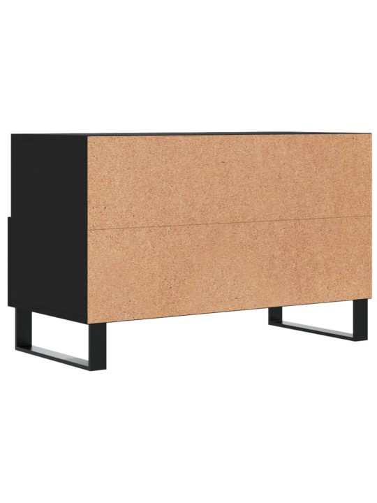 TV skříňka černá 80 x 36 x 50 cm kompozitní dřevo